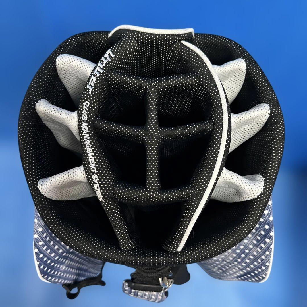 OGIO ゴルフバッグ ネイビー・ホワイト・ドット15分割セパレート