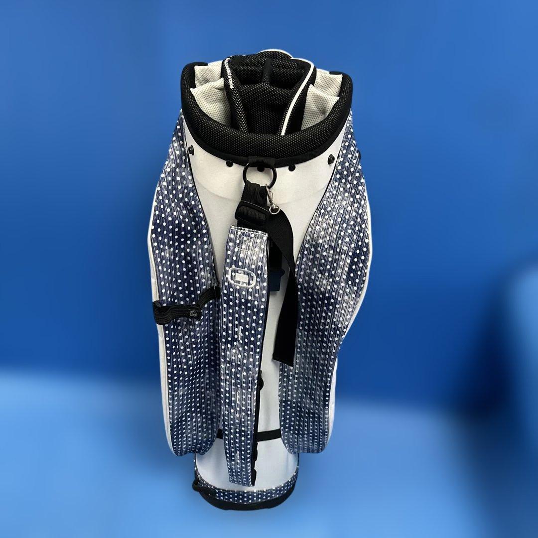 OGIO ゴルフバッグ ネイビー・ホワイト・ドット15分割セパレート