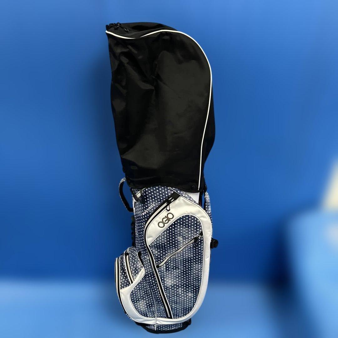 OGIO ゴルフバッグ ネイビー・ホワイト・ドット15分割セパレート