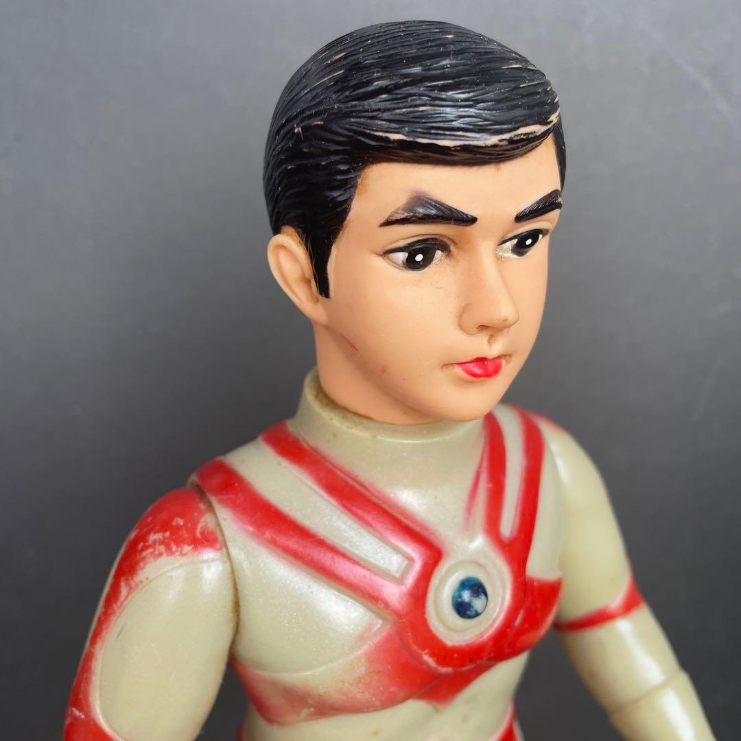 ブルマァク　ウルトラマンエース　大サイズ　 面取れソフビ　面なし