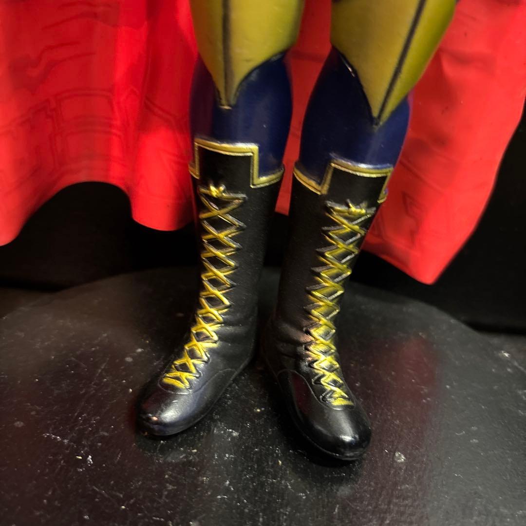 タイガーマスク二世 ソフビ ポピー製 面取れ ビッグサイズ 当時物 極美品