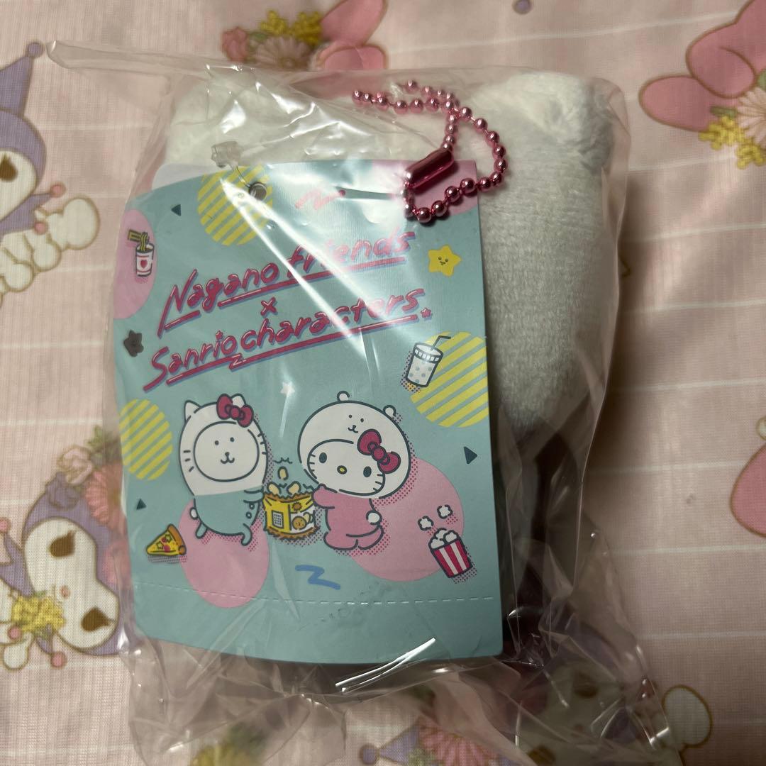 ナガノフレンズ×サンリオキャラクターズ　マスコットホルダー　4点セット