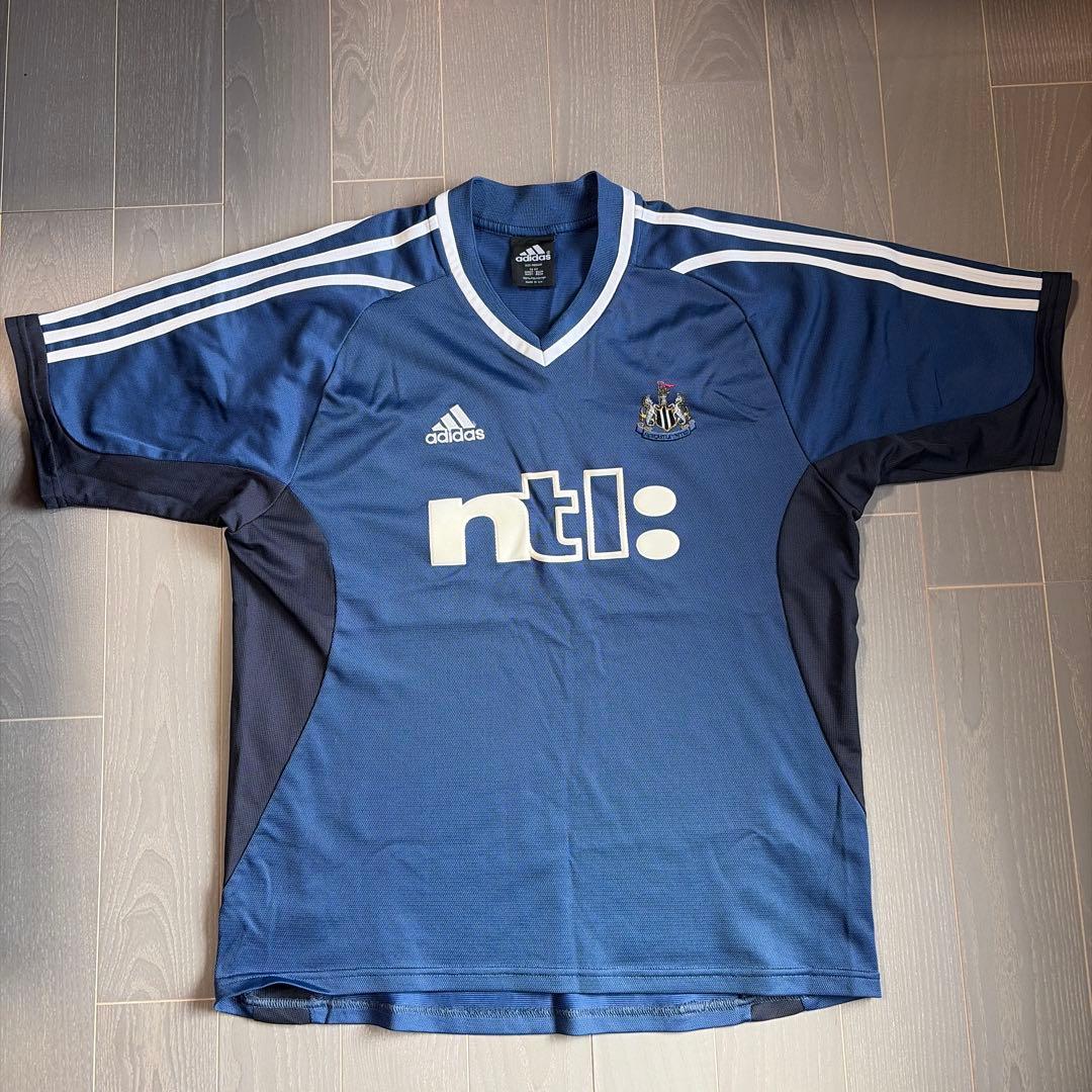 ●アディダス●ニューカッスル●ゲームシャツ●ユニ●ntl:●UK製●レア！