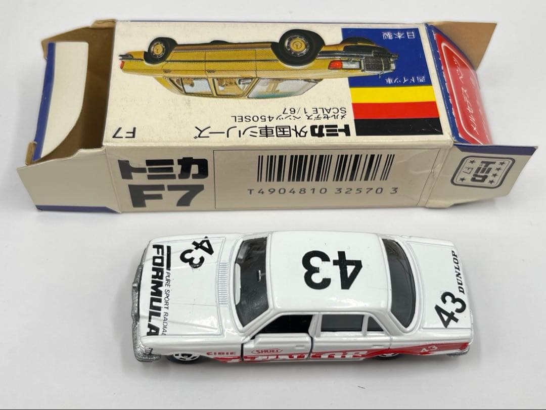 トミカ 日本製 青箱 F7 メルセデス ベンツ 450SEL グループAフェア
