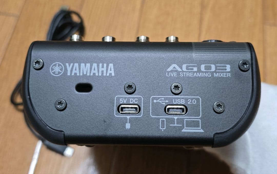 -YAMAHA AG03 NK2BUSBオーディオインターフェース【ブラック】