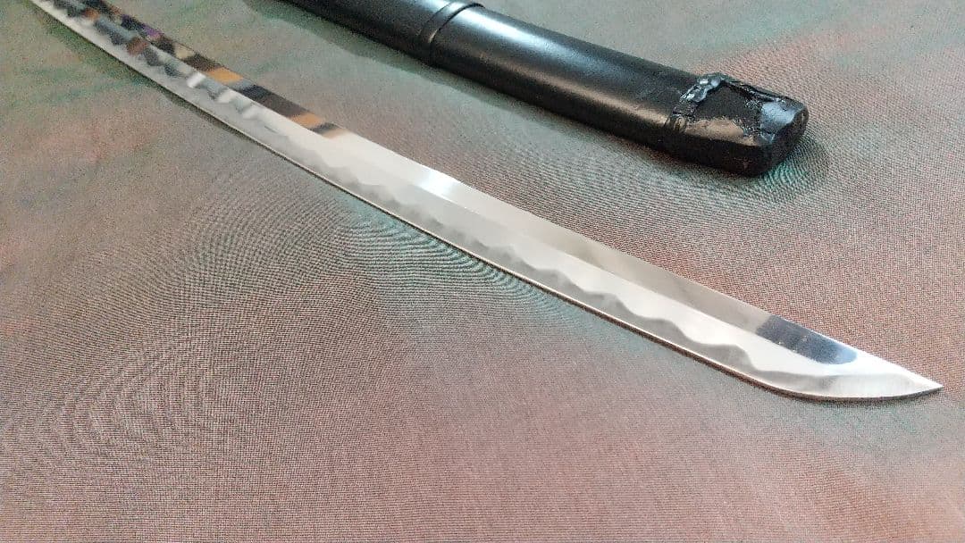 【鐺・責金】模造刀 小太刀 長脇差 模擬刀 軽量アルミ刀身 拵え 鍔 刀