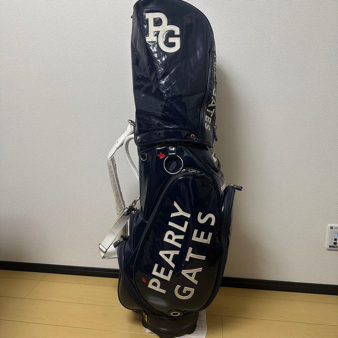ブルーラケット　PEARLY GATES ゴルフバッグ ネイビー
