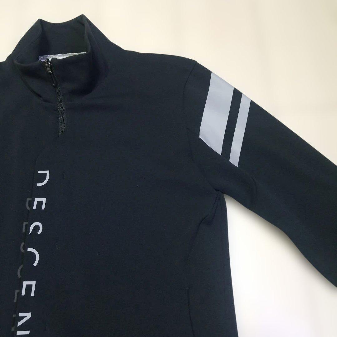 【入手困難】デサントゴルフ ロゴプリントジャージー ジャケット M 黒