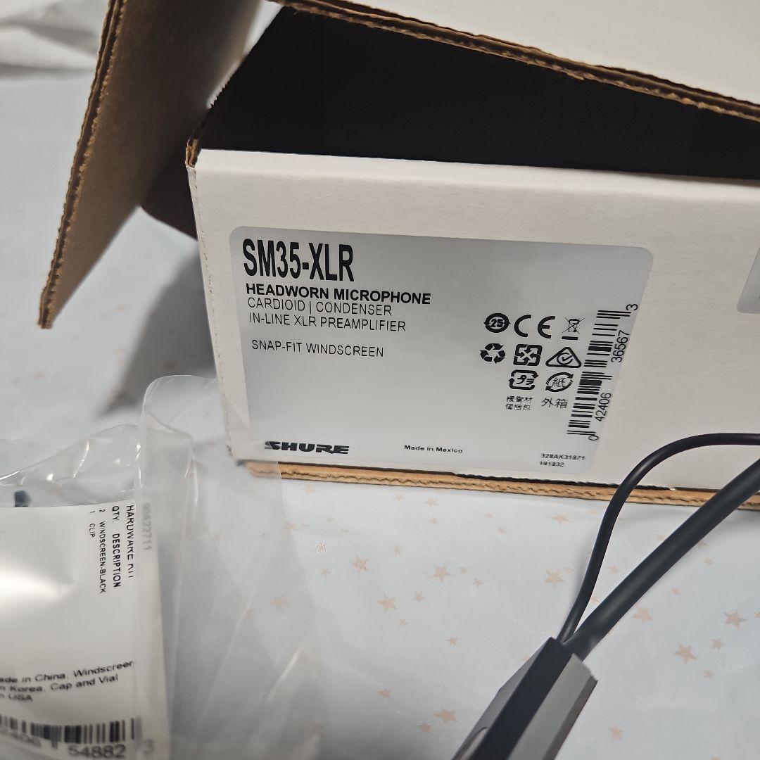 SHURE SM35-XLR ヘッドフォンマイクロフォン