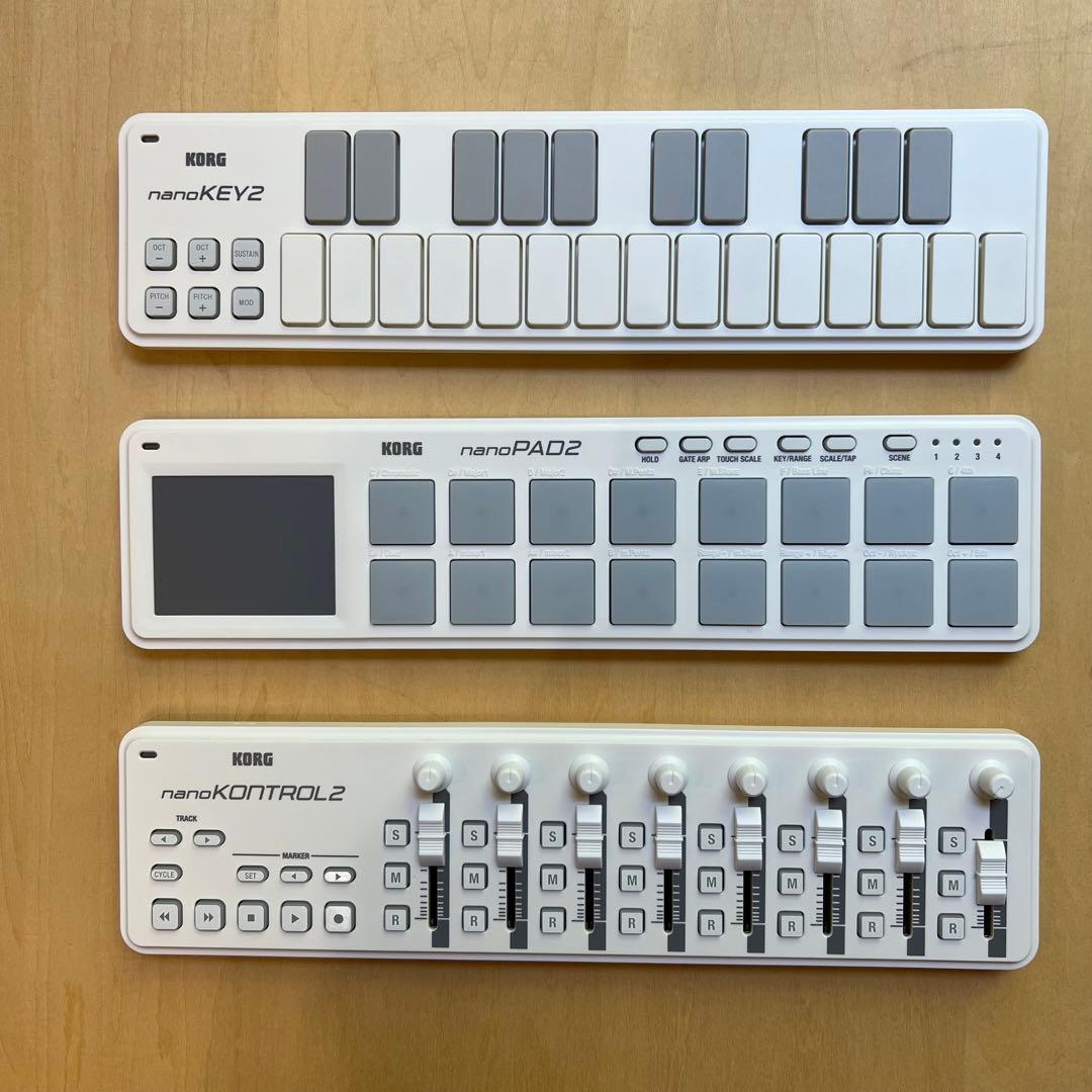 KORG nanoKEY2,PAD2,KONTROL2,専用ケースのセット