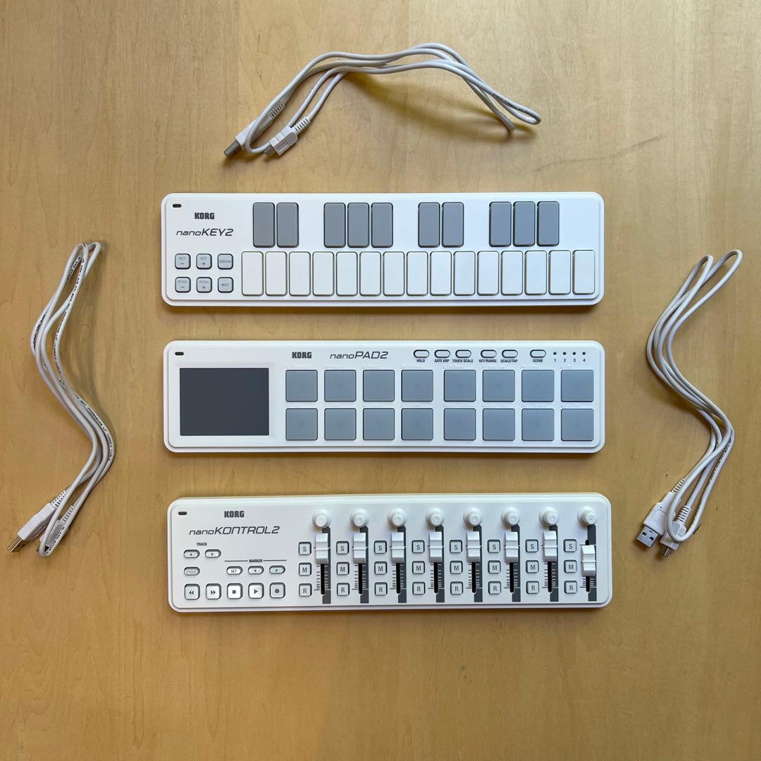 KORG nanoKEY2,PAD2,KONTROL2,専用ケースのセット