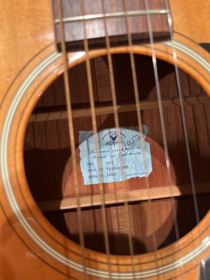 K.Yairi YF-00018B 日本製 2012年 保証書・純正ハードケース