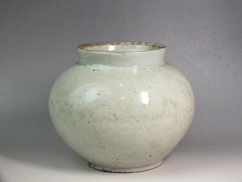 ☆*古陶磁* 李朝白磁壺 コレクターより ☆A13