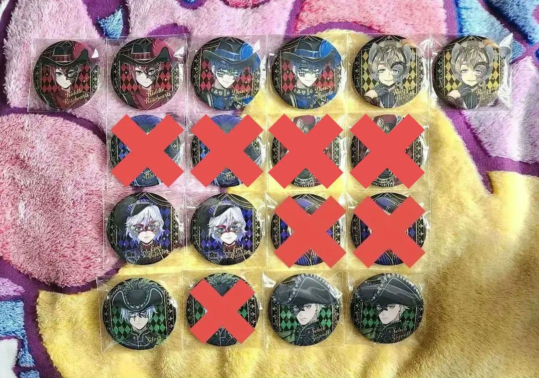 ツイステ マスカレ グリッター缶バッジ