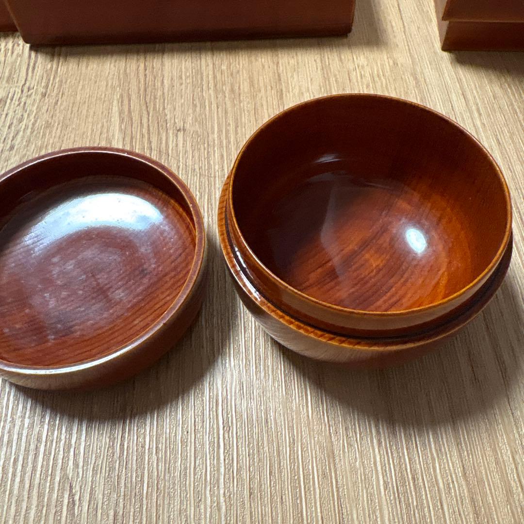 春慶塗　茶箱　4点セット
