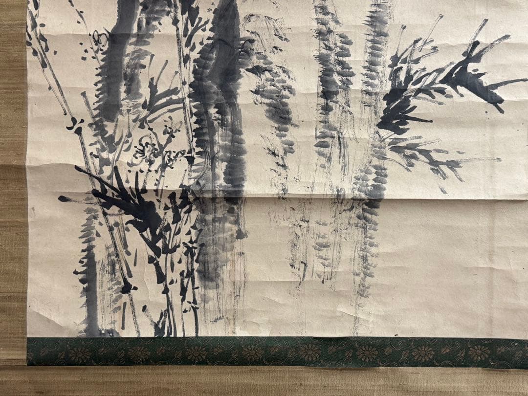 平野五岳筆　紙本肉筆　梅之圖　掛軸　送料込み250902