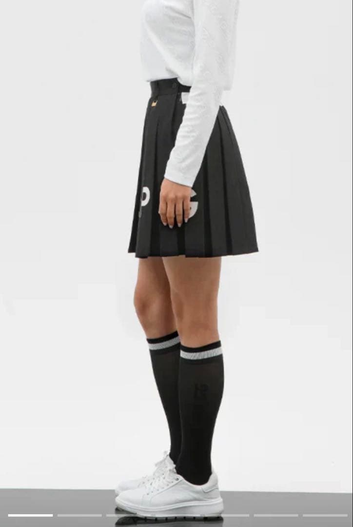 CPG golfブラック プリーツスカート