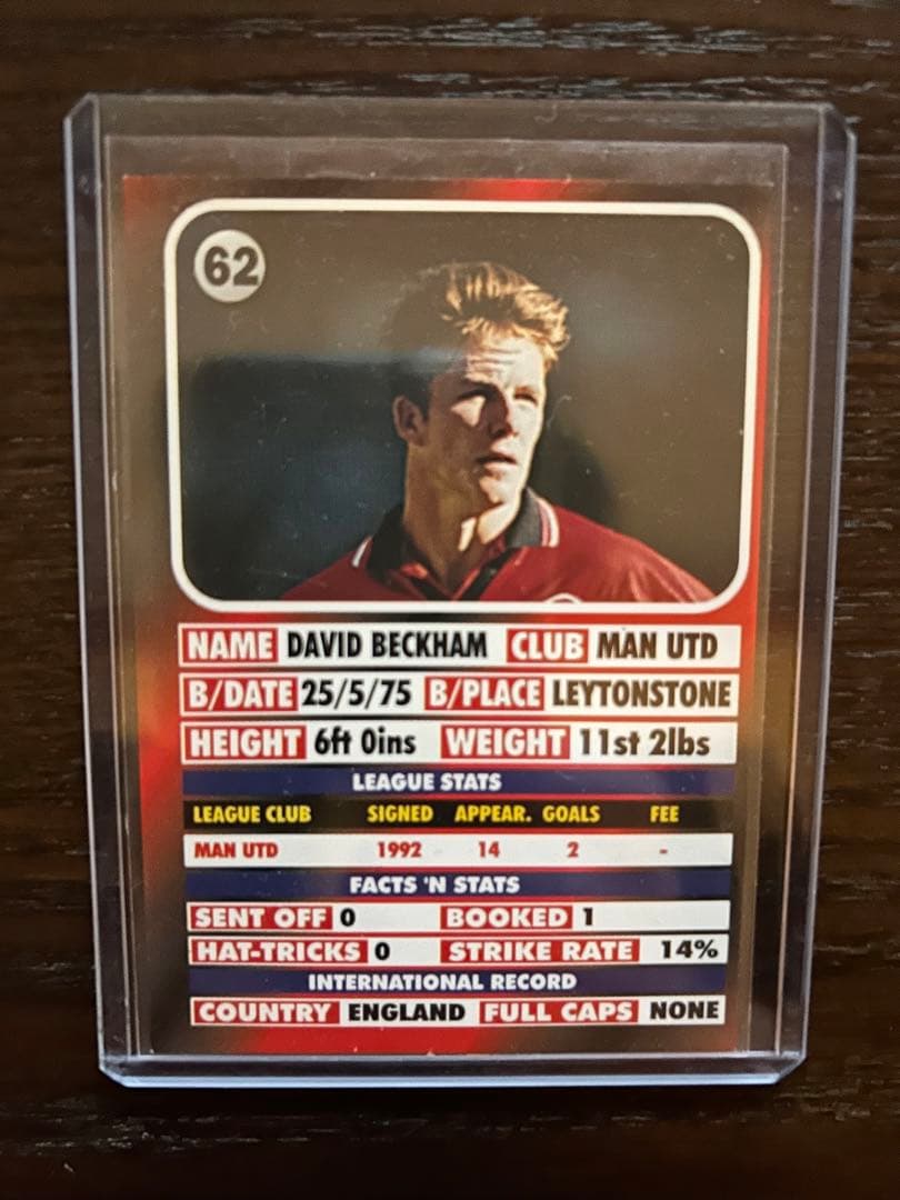 大特価！激レア！ベッカム　リアルルーキーカード！
