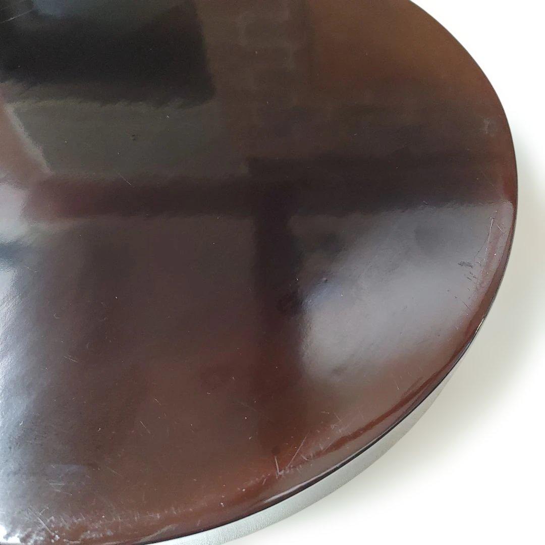 値下げ　花形盆　真塗　木製　茶道具　約29cm