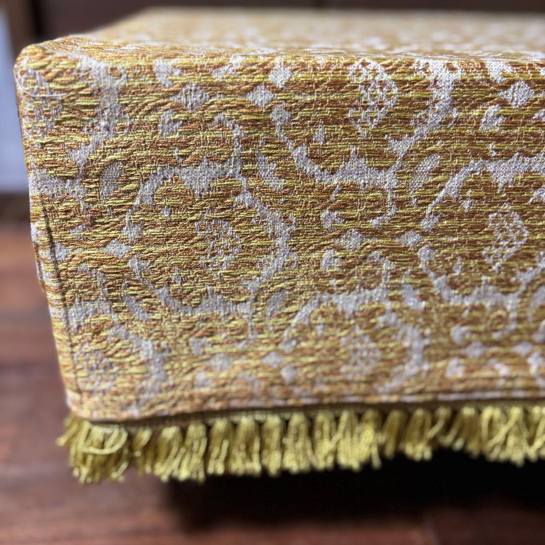 【美品】丸正謹製 5寸 足付碁盤 緑箱・黄色布カバー付き