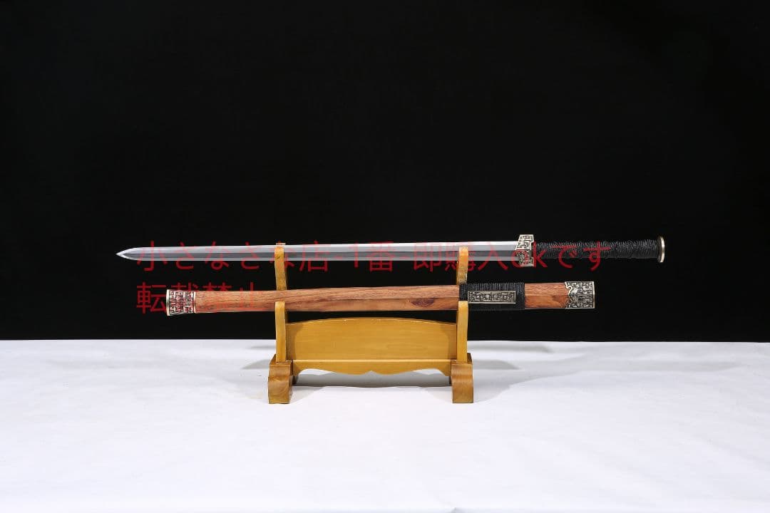 古吟漢剣八面模様鋼  古兵器 武具 刀装具 日本刀 模造刀 居合刀