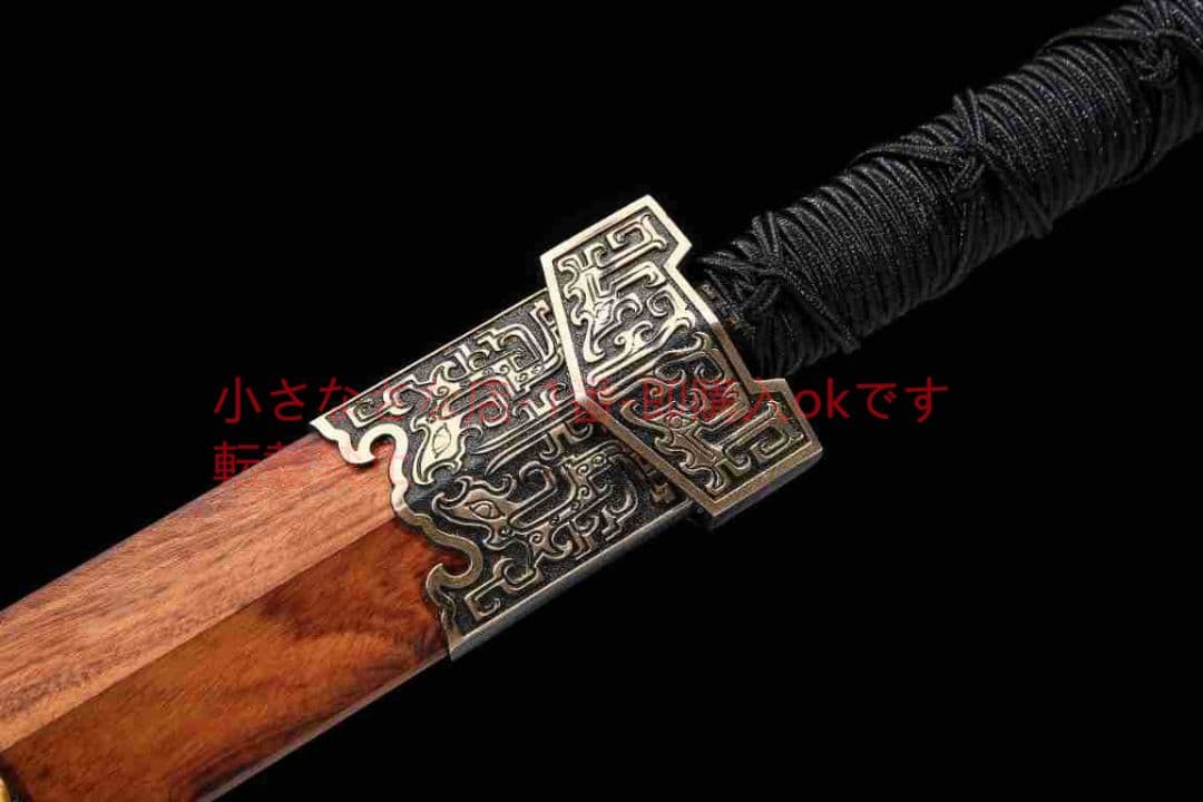 古吟漢剣八面模様鋼  古兵器 武具 刀装具 日本刀 模造刀 居合刀