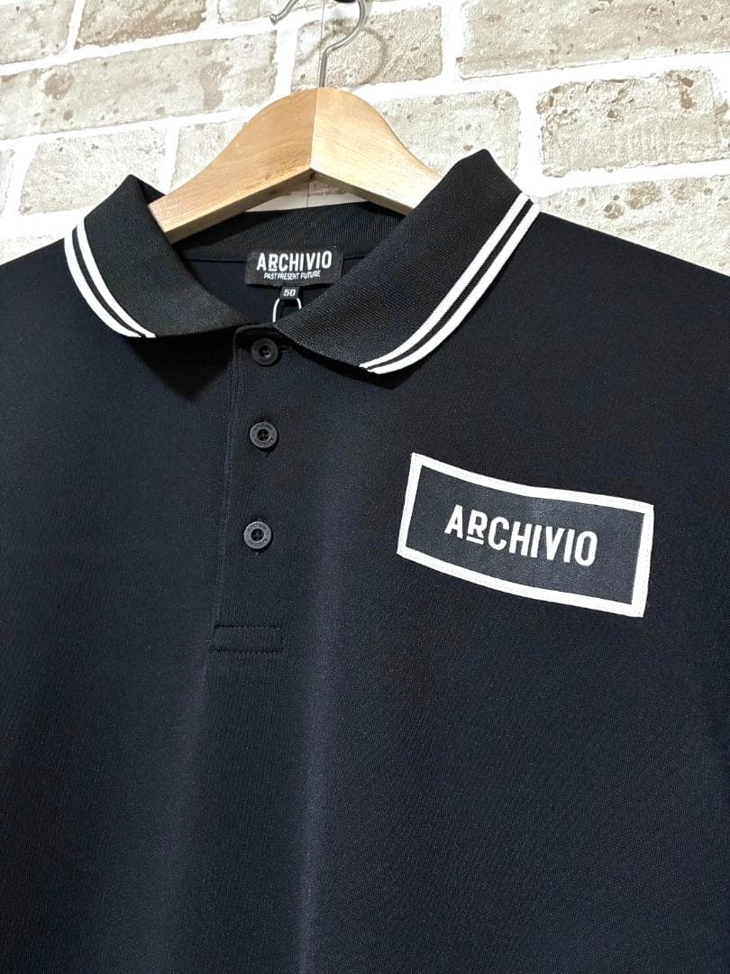 【早い者勝ち】新品 アルチビオ メンズ 長袖 ポロシャツ サイズ50 ブラック
