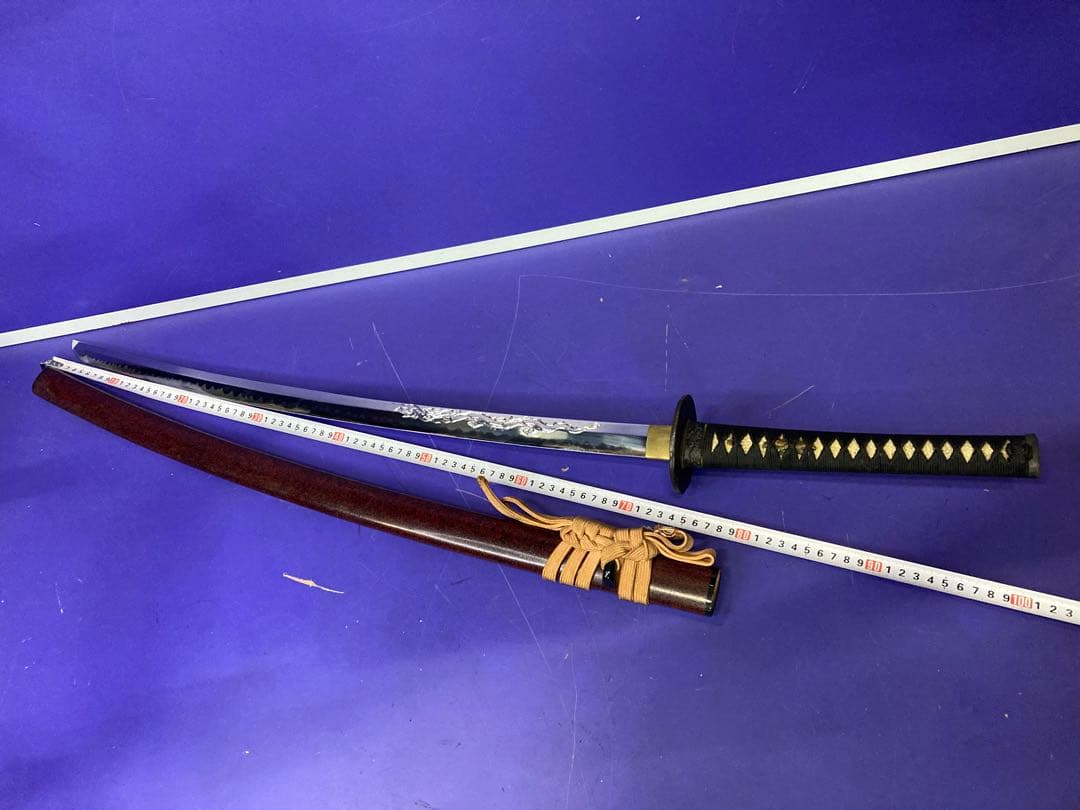 G）模造刀 日本刀 太刀 総長さ約104cm