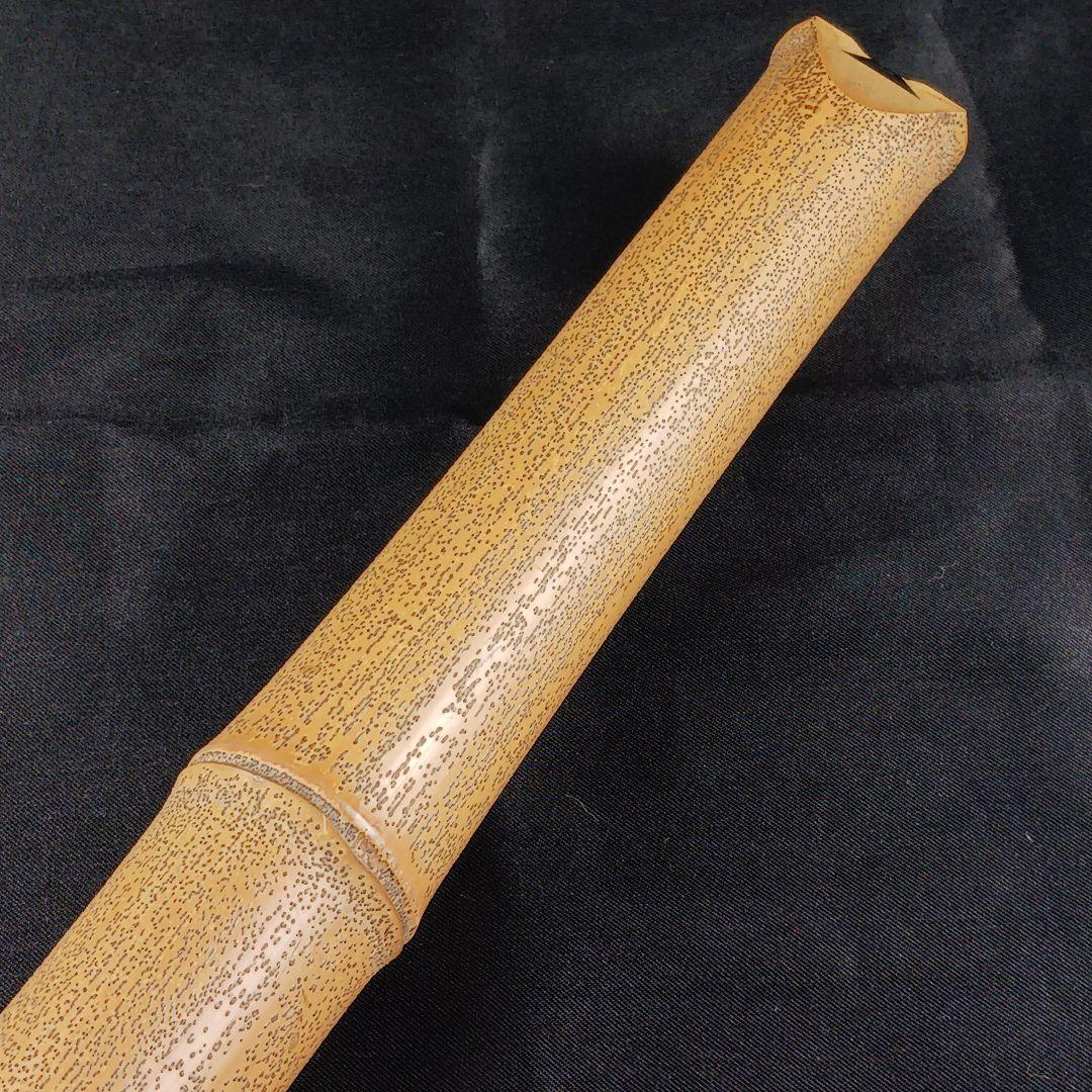 Y3110-3 琴古流 尺八 銀三線 全長54㎝ 古竹製