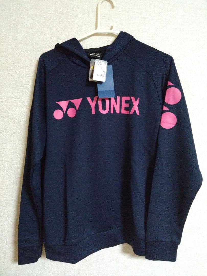 YONEXヨネックス 新品未使用 ピンクロゴ入りトレーナーL