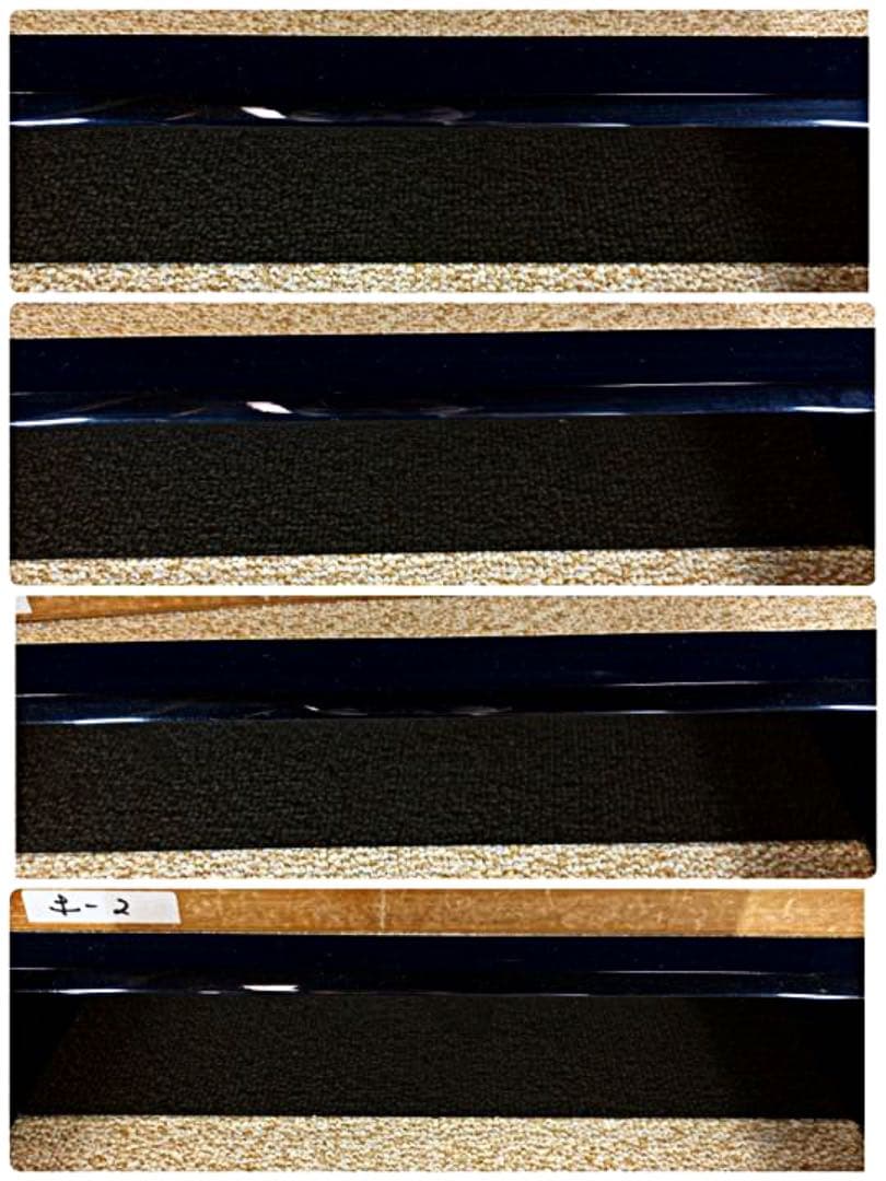 [茶道具] 輪島塗　弘悦作　真塗炉縁　(共箱) ○