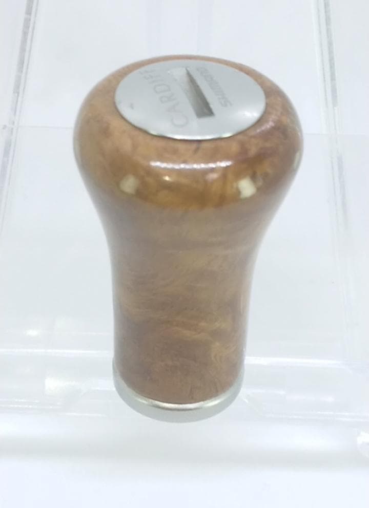 良品　シマノ　夢屋　花梨　カーディフ　ハンドルノブ　シルバー