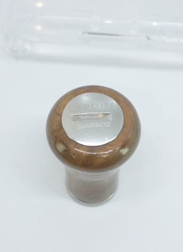 良品　シマノ　夢屋　花梨　カーディフ　ハンドルノブ　シルバー