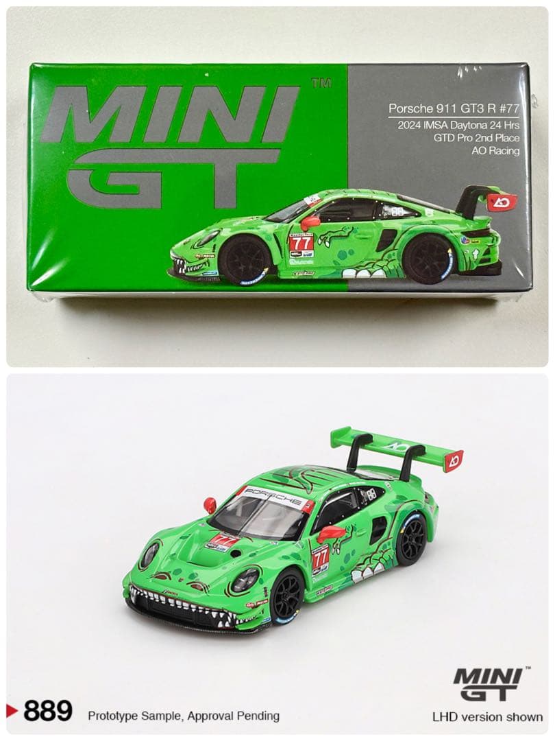 残少(1点) MINI GT 1/64 ポルシェ 911 GT3R#77
