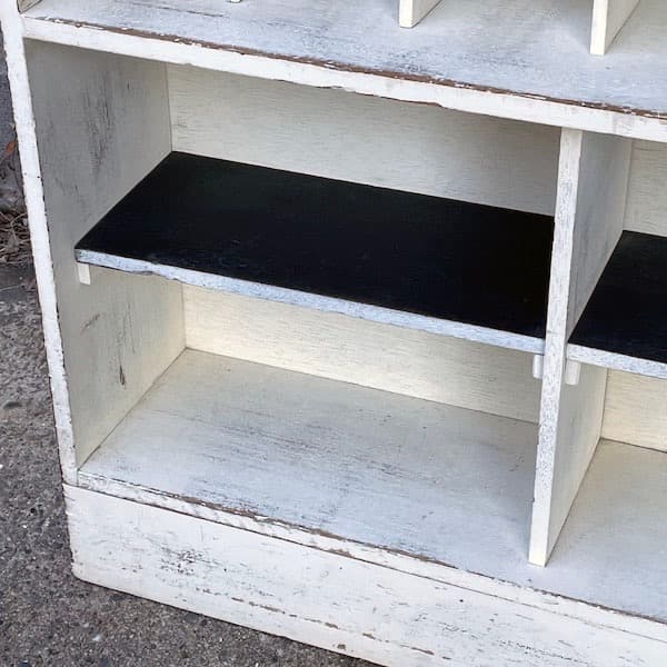 ビンテージ　レターケース　陳列棚　サイドボード　店舗家具　フレンチシャビィ