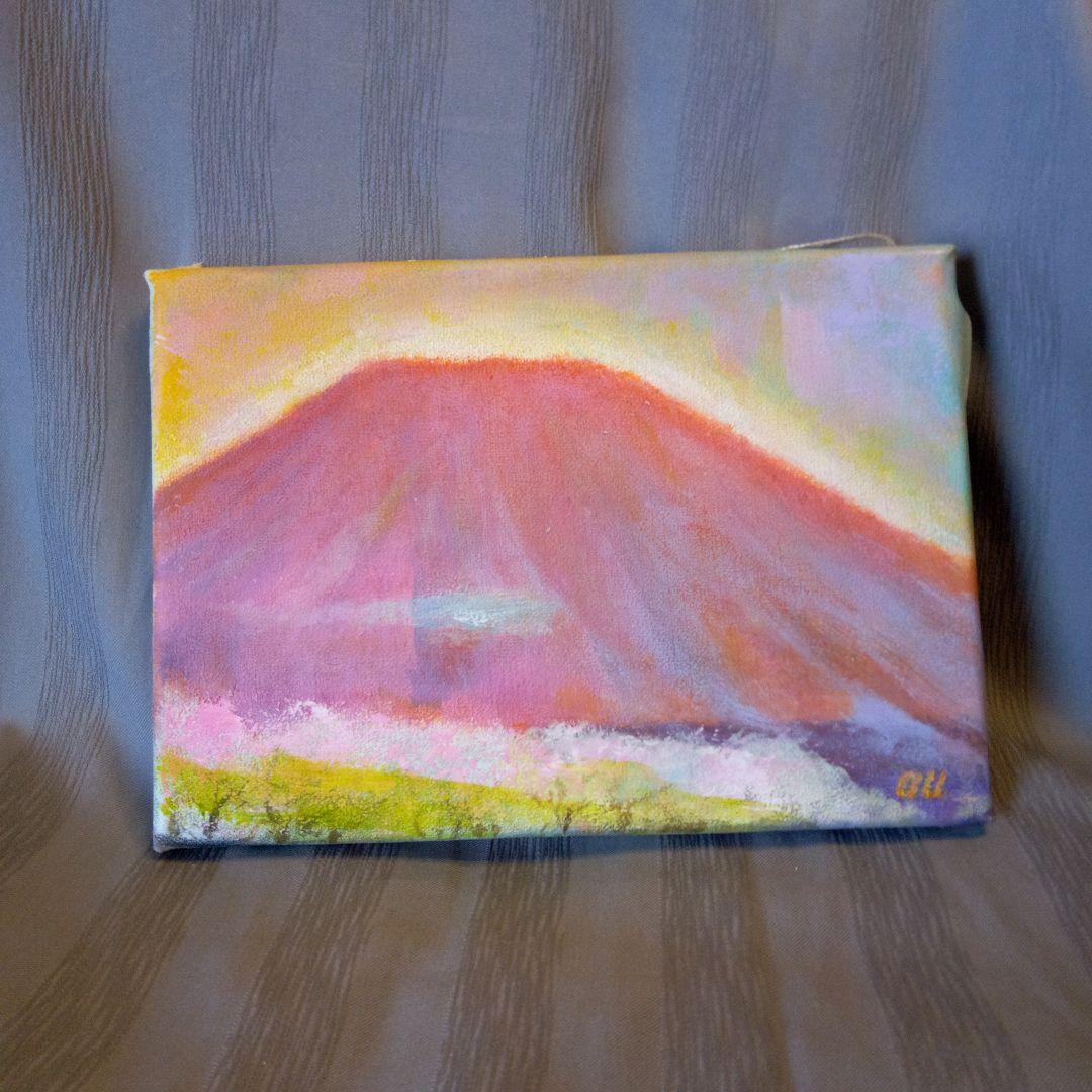 赤富士油絵。SM