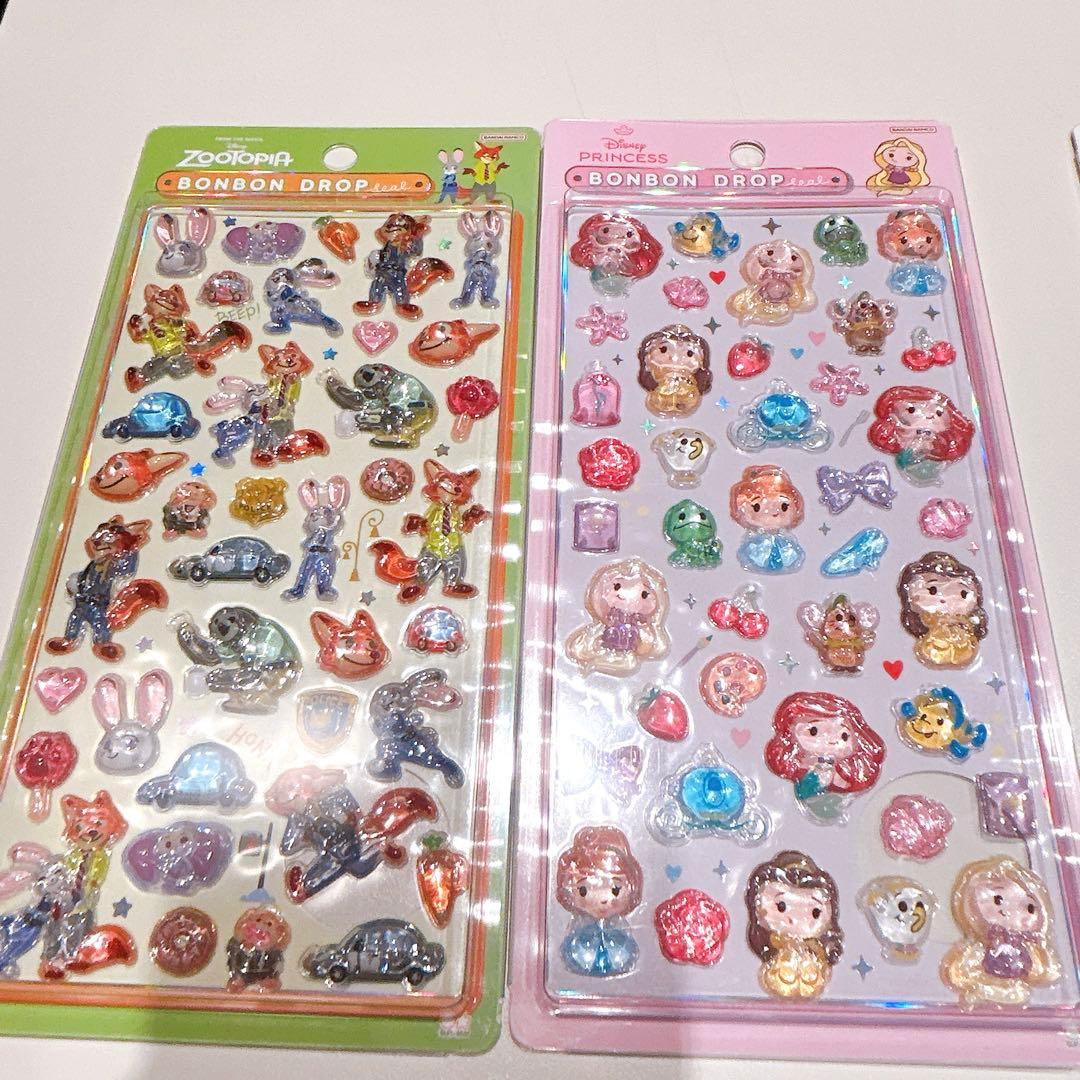 【タイムセール】 正規品 ディズニー ボンボンドロップシール 第2弾 8種セット