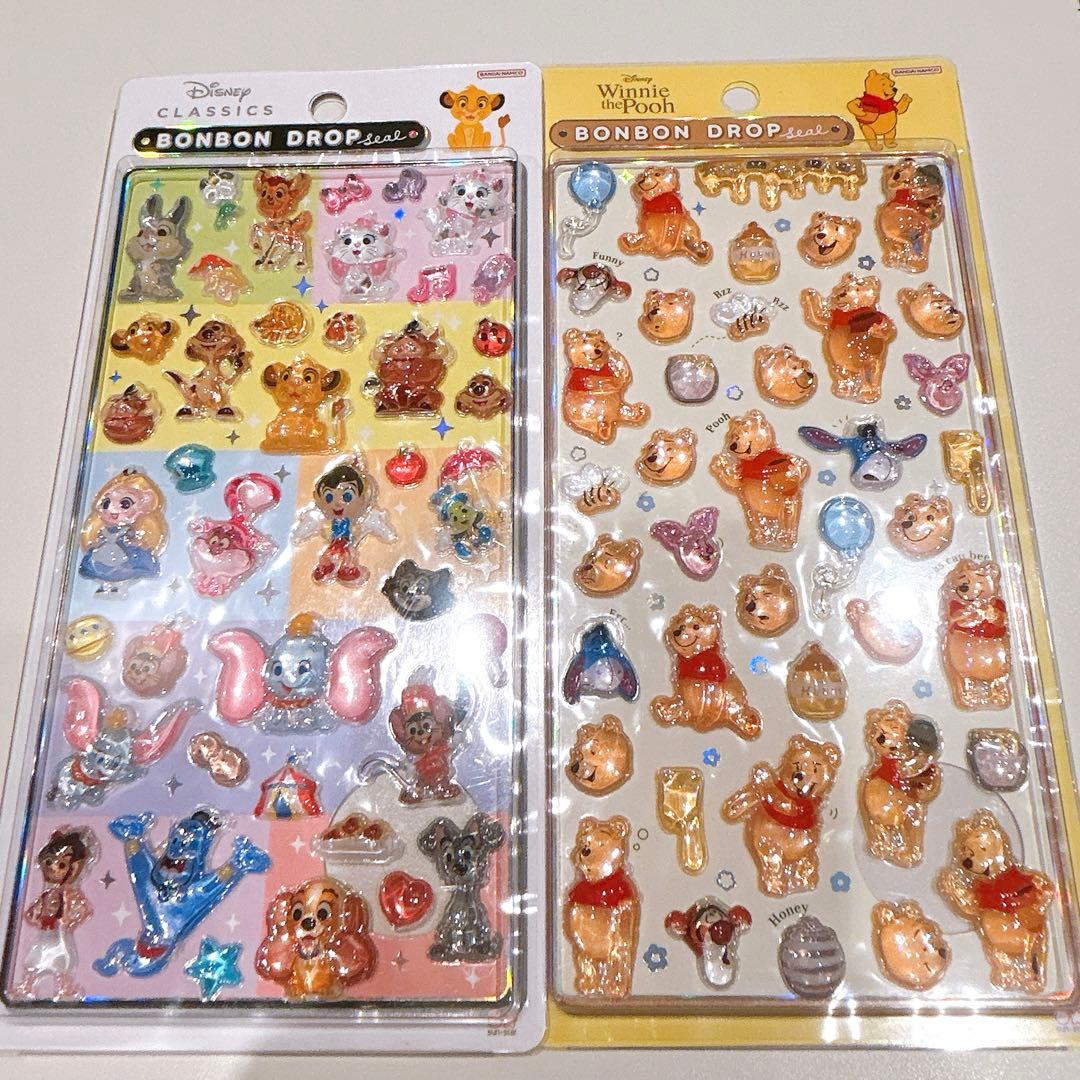 【タイムセール】 正規品 ディズニー ボンボンドロップシール 第2弾 8種セット