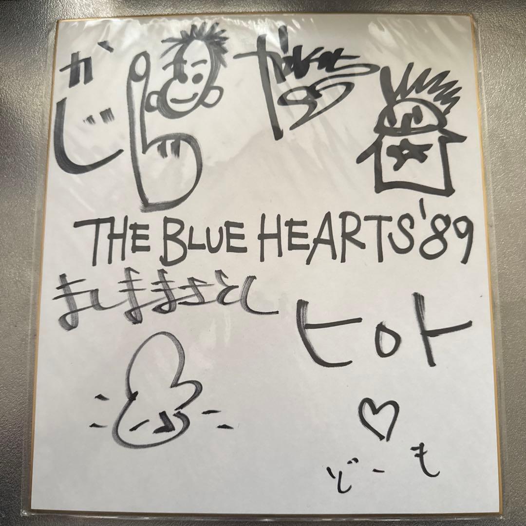 激レア　THE BLUE HEARTS サイン入りアート 1989年