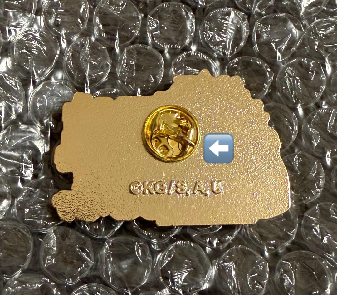 に*め様 ★匿名配送★【鬼滅の刃】不死川実弥を応援していますピンバッジ※難あり※