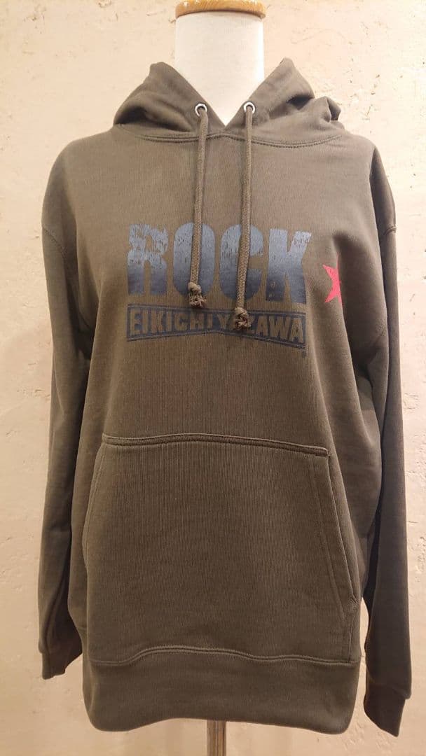 矢沢永吉 ワシロゴ カーキ パーカー サイズ M 新品未使用