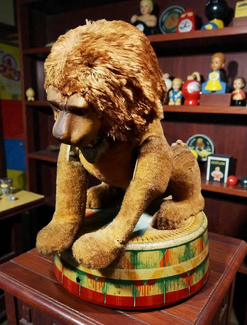 ★希少品 1950年 岩谷製作所 ブリキ サーカス ライオン 昭和レトロ 玩具