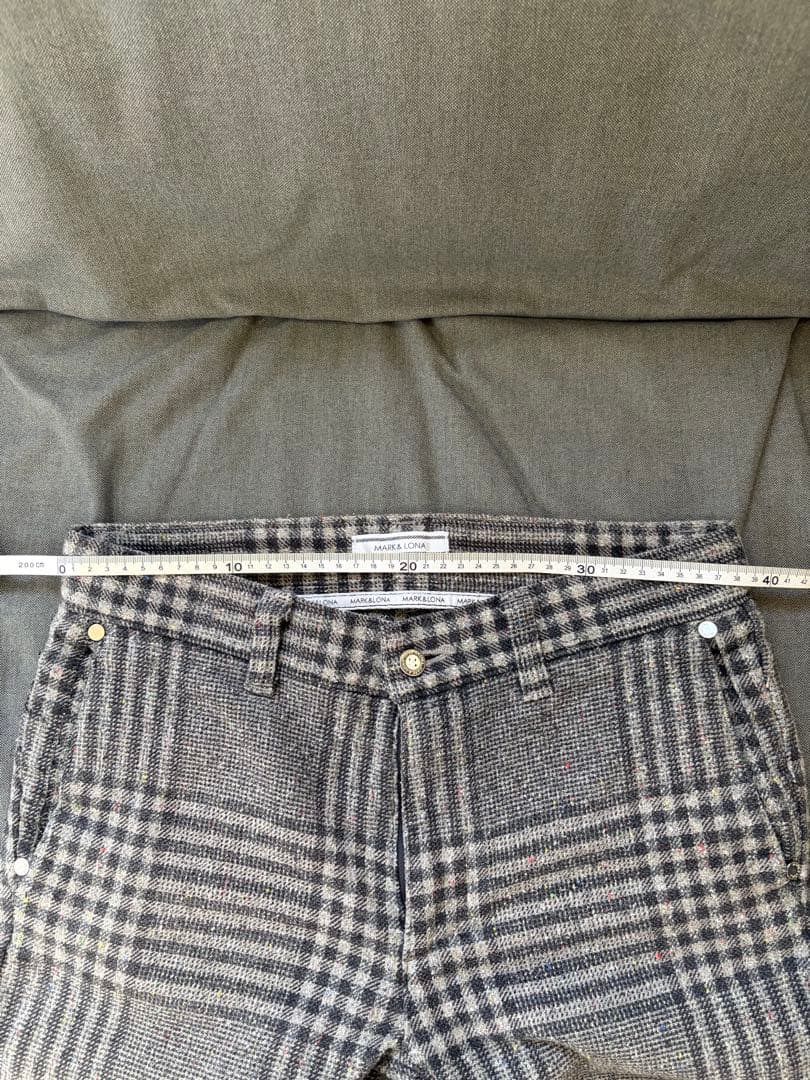MARK & LONA（マークアンドロナ）パンツ　ズボン　チェック柄　ストレッチ