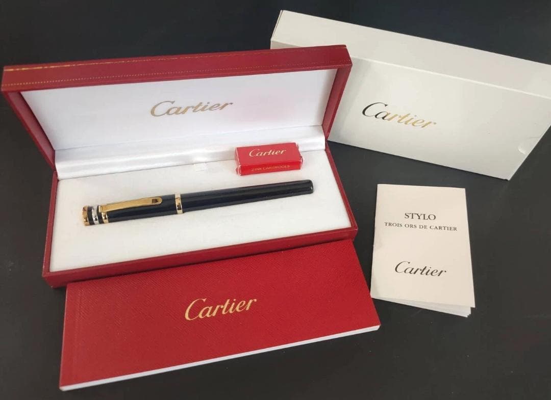 未使用Cartier トリニティ ドゥ カルティエ 18K750ゴールド 万年筆