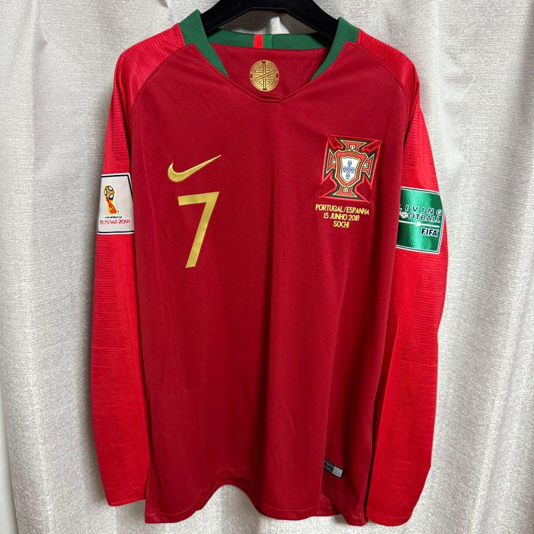ロナウド　ユニフォーム　ポルトガル代表　ワールドカップ　ハットトリック　長袖