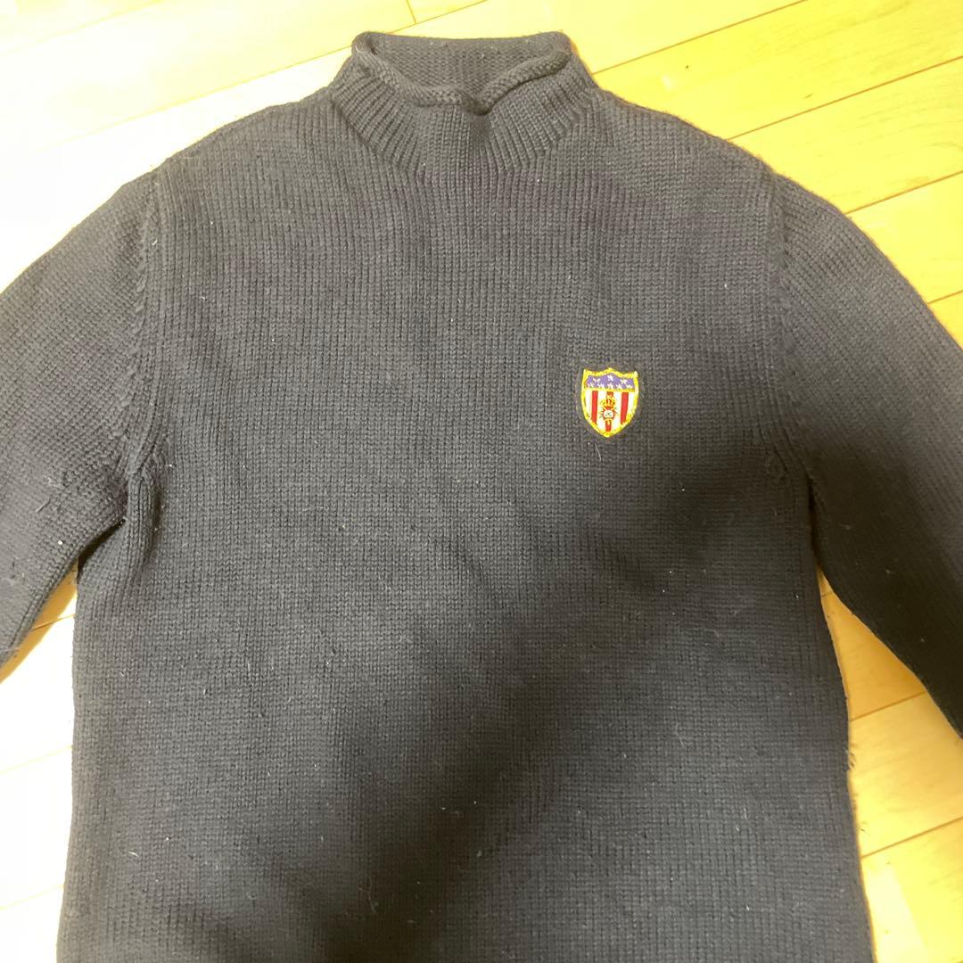 Pepas ブラックタートルネックセーター