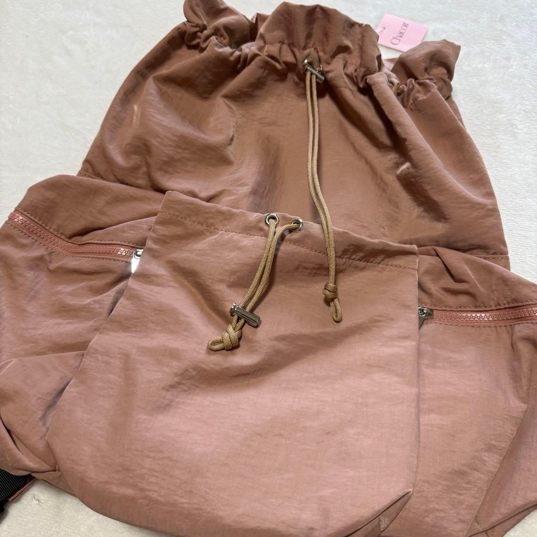 新品タグ付　ChacottBALANCE チャコット バッグパック テラコッタ