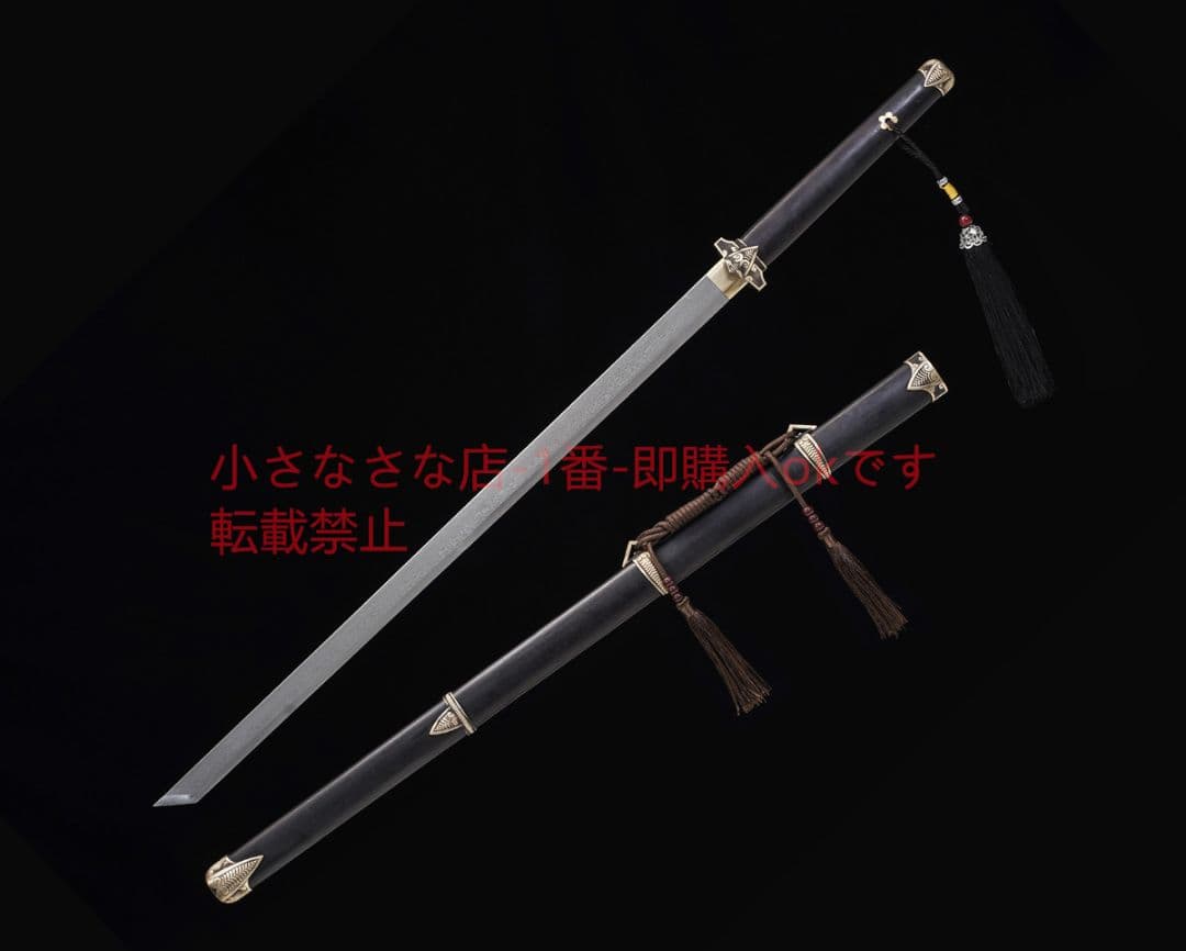 唐横刀百錬文紋鋼 古兵器 武具 刀装具 日本刀 模造刀 居合刀