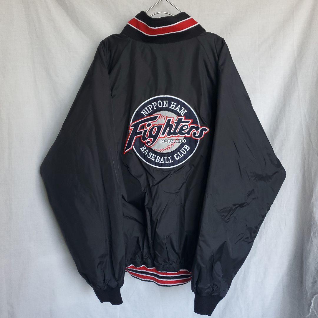 北海道日本ハムファイターズ　野球　ジャパンー黒　スタジャン 復刻 旧モデル