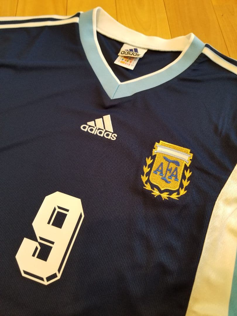 アルゼンチン　バティストゥータ　98年　ユニフォーム　サイズM-L